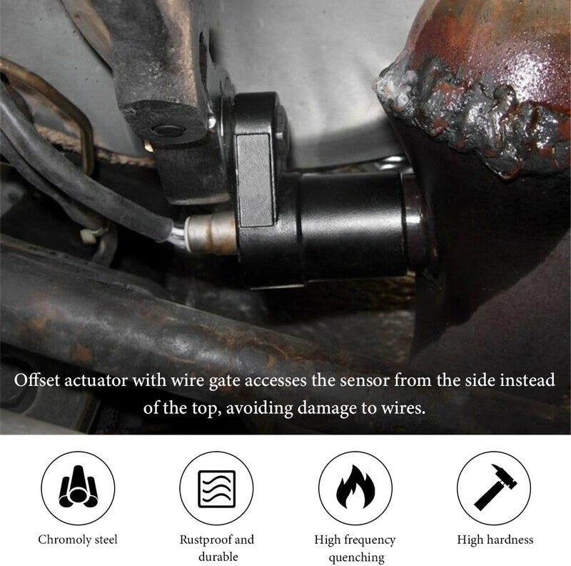 YTFRL Oxygen Sensor Socket, 3/8-Inch Drive by 7/8-Inch 22mm Offset O2 Sensor Removal Tool, 6-Point Low Profile Remover Wrench with Wire Gate Side Access Universal Fit for Most Vehicles - Image 4